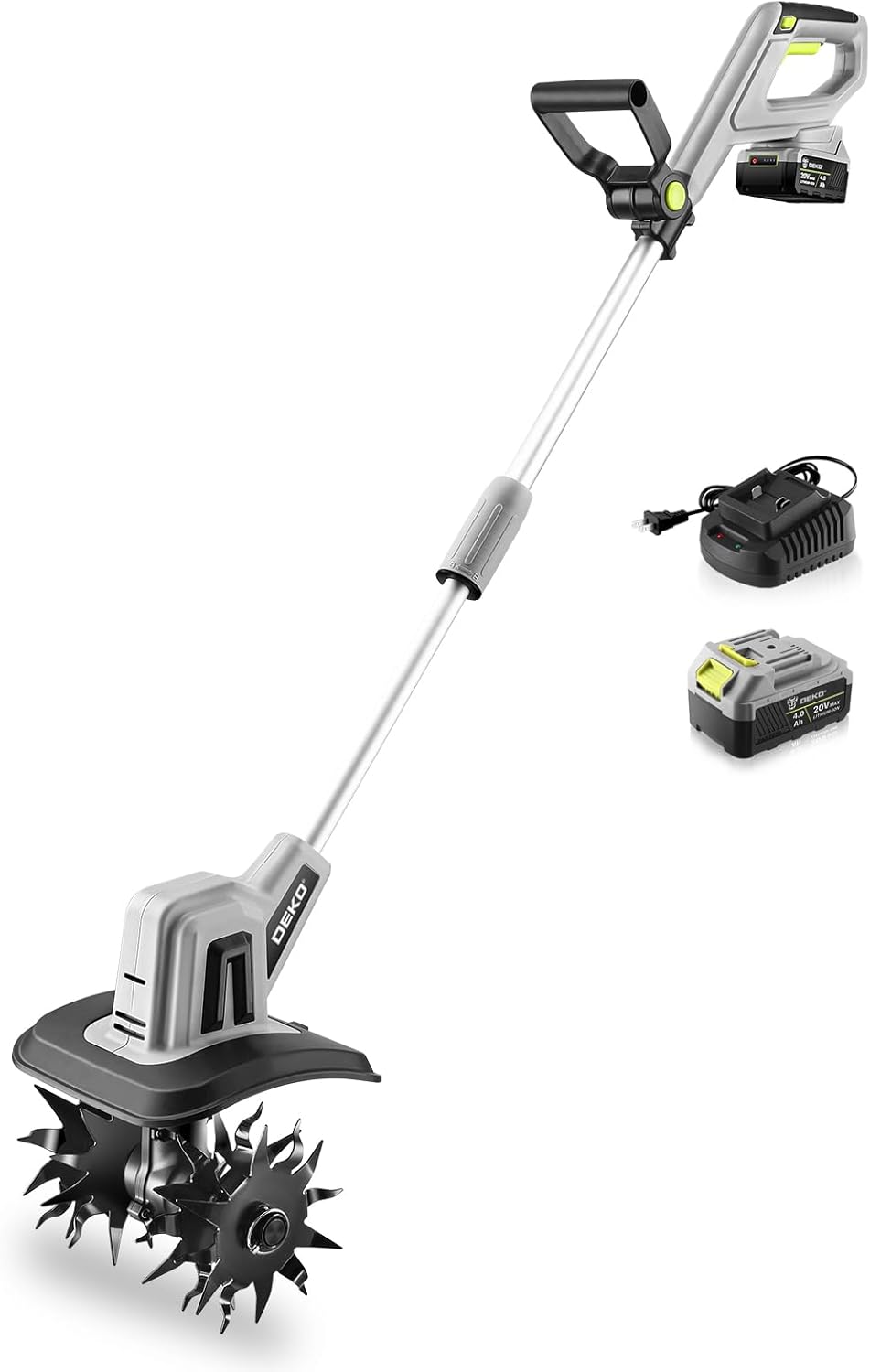 20V Cordless Tiller Cultivator with 48 Steel Tines for Gardening