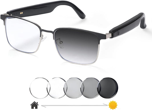 Giinova Smart Glasses: Anti-Blue Light, Speaker, Mic