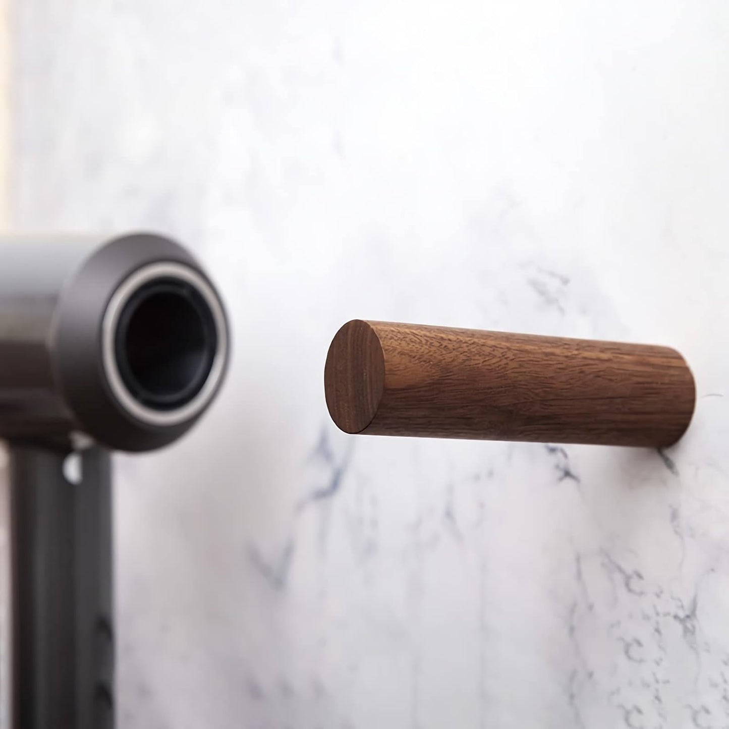 Dyson Supersonic Hair Dryer Wall Mount - Set of 2, Walnut Finish