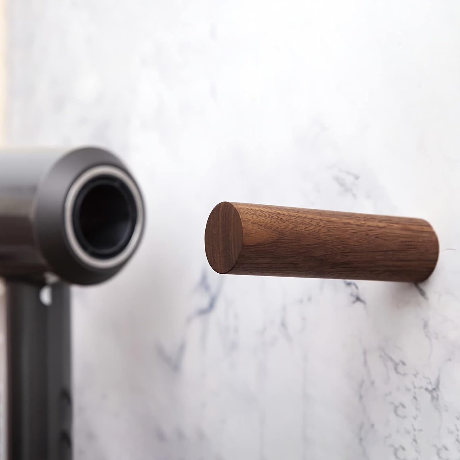 Dyson Supersonic Hair Dryer Wall Mount - Set of 2, Walnut Finish