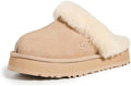 UGG womens Disquette Slip-On Slipper - Retro Platform Comfort