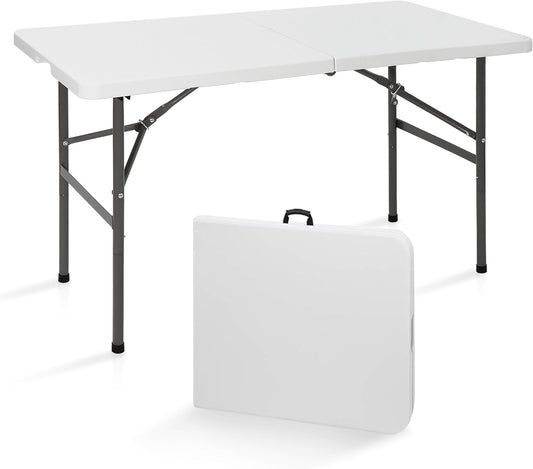 Portable 4 Foot Folding Table for Indoor Outdoor Use