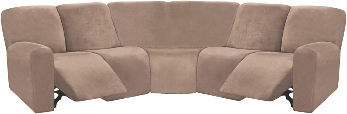 ULTICOR 7-Piece L Shape Recliner Sofa Covers for Comfort
