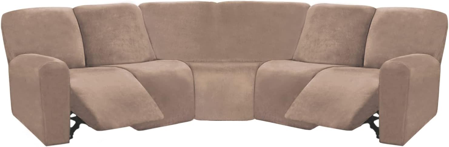 ULTICOR 7-Piece L Shape Recliner Sofa Covers for Comfort