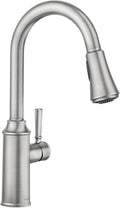 Conneaut One-Handle Pulldown Kitchen Faucet - Powerful Spray and Spot
