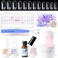 Gellen Nail Tips And Glue Gel Kit - Complete DIY Coffin Nail Set