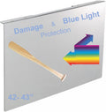 42-43 in Blue Light and Damage TV Screen Protector - Eye Safe Shield