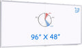 Magnetic Dry Erase Board 96 x 48 in - Large Foldable Whiteboard