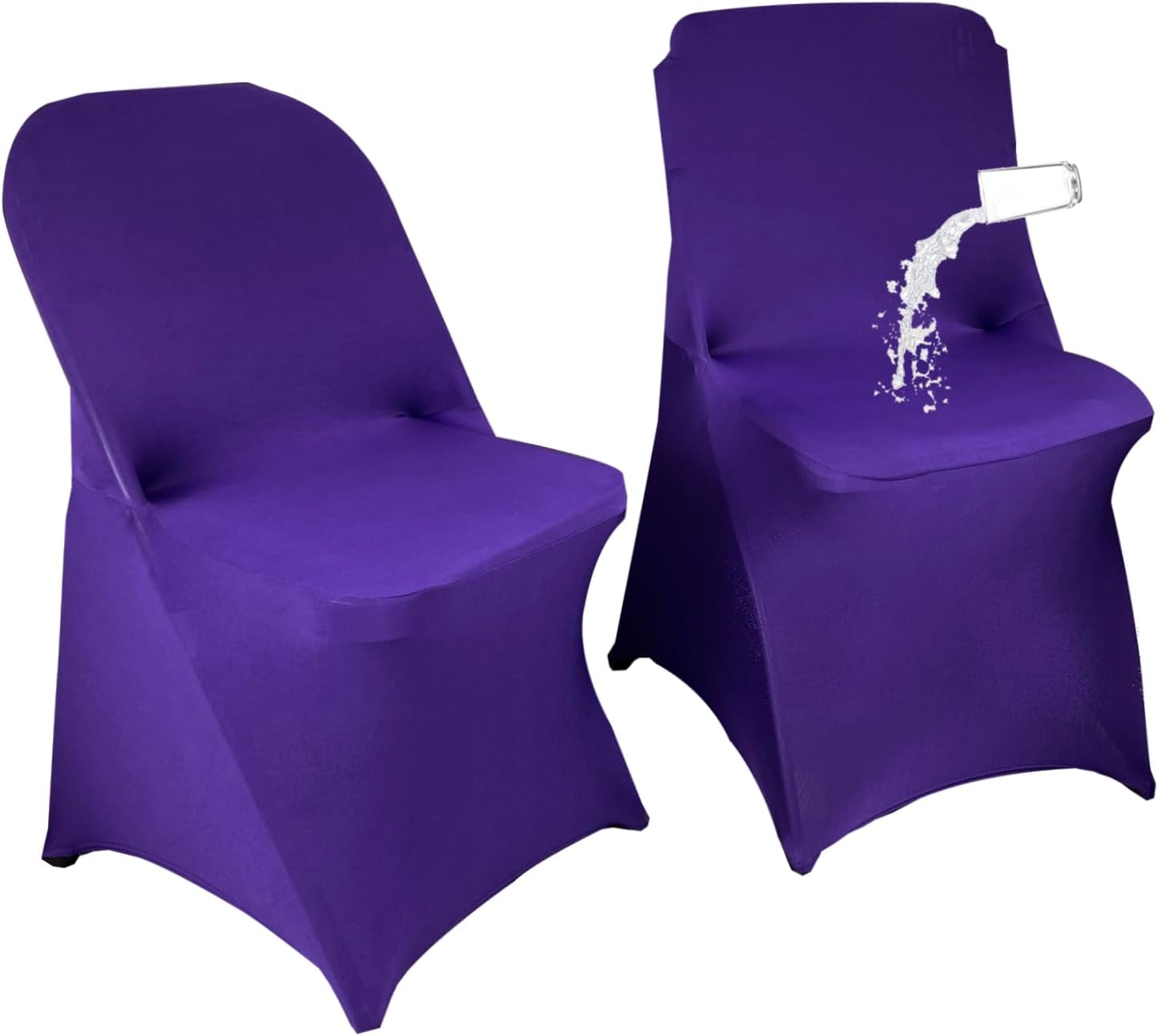 40PCS Stretch Spandex Folding Waterproof Chair Covers for Events