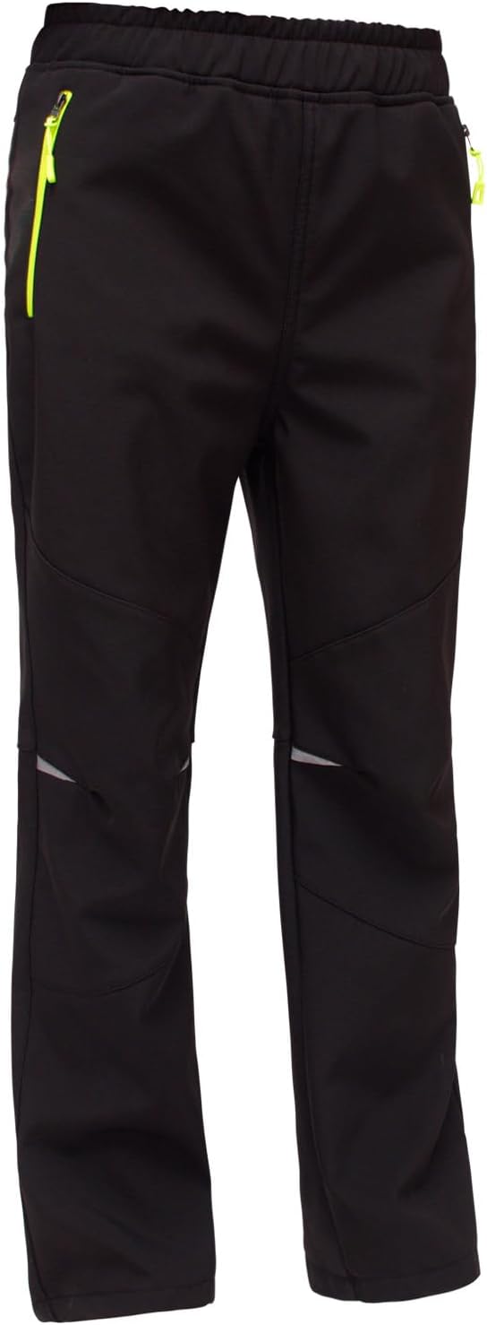 MEILONGER Kids Waterproof Fleece-Lined Hiking Pants