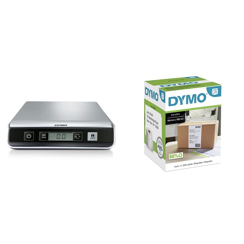 DYMO Digital Postal Scale and Extra-Large Shipping Labels Set