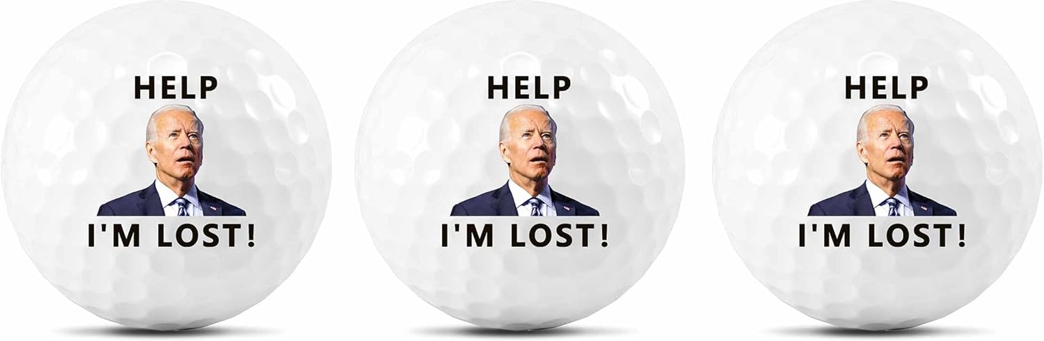 Cute Biden Novelty Golf Balls Set
