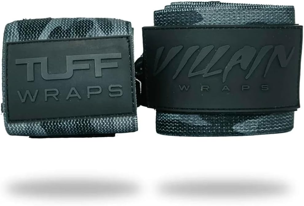 TUFF Villain Wrist Wraps for Weightlifting & Powerlifting
