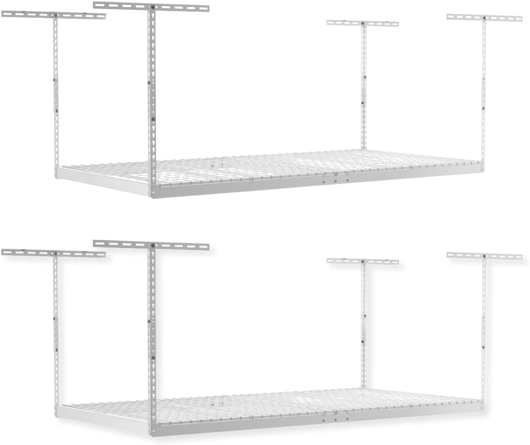 2-Pack 4 x 8 Overhead Garage Storage Rack for Efficient Organization