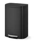Stainless Steel Kitchen Trash Can 13 Gal Step-On Bin - Soft Close