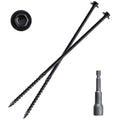 #14 x 8 in Wood Structural Screws Pack of 50 - Heavy Duty Hex Head