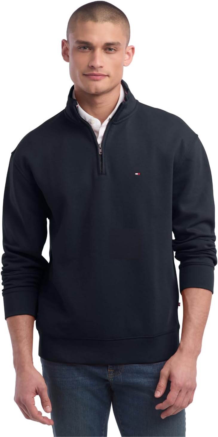 Tommy Hilfiger Bill 1/4 Zip Sweatshirt for Men - Stylish Comfort