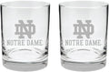 Notre Dame Fighting Irish Whiskey Glass Set - Satin Finish Rock