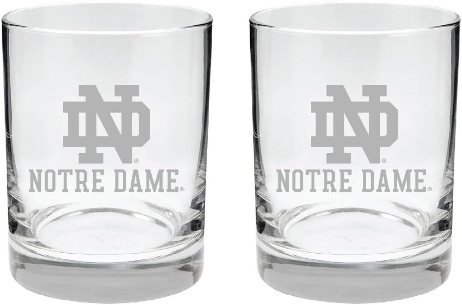Notre Dame Fighting Irish Whiskey Glass Set for True Fans
