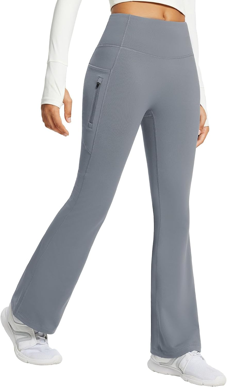 Fleece Lined Water Resistant Winter Thermal Yoga Pants for Women