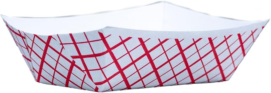 Southern Champion Tray 0413 Red Check Food Tray for Events