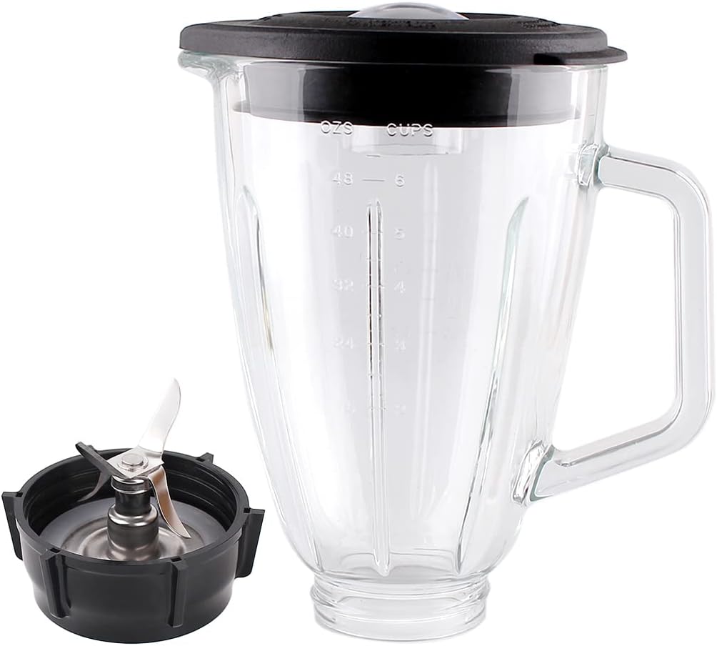 Joyparts Glass Jar & Blade Set for Oster Blenders