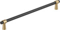 Amerock Mergence 12-5/8 in Cabinet Pull - Matte Black/Champagne Bronze