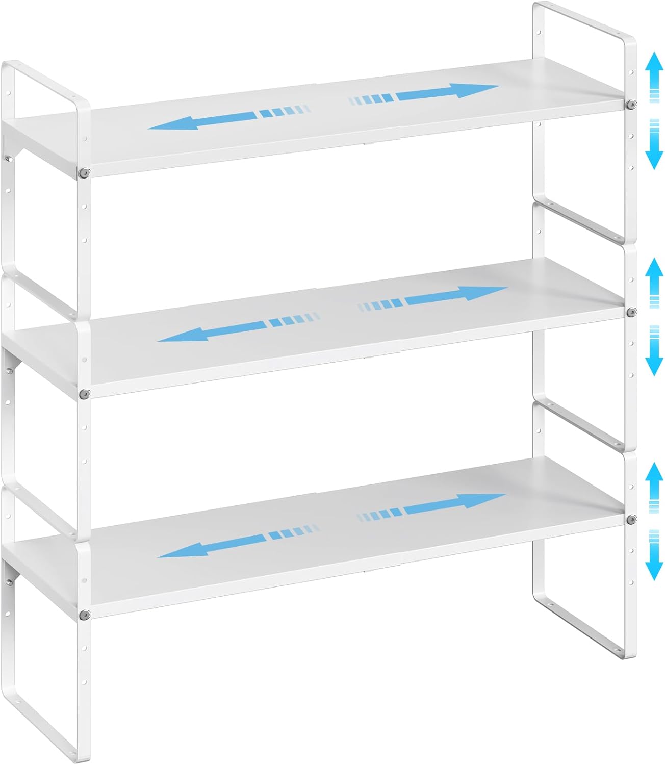 Adjustable Kitchen Cabinet Shelf Organizers for Space Saving