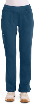 Cherokee Women Scrub Pant Mid Rise Straight Leg Pull-on - WW110