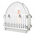 Baby Safety Crib Tent Topper - Premium Mesh Canopy to Keep Infant In
