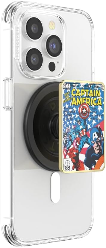 PopSockets Phone Grip for MagSafe with Kickstand - Captain America