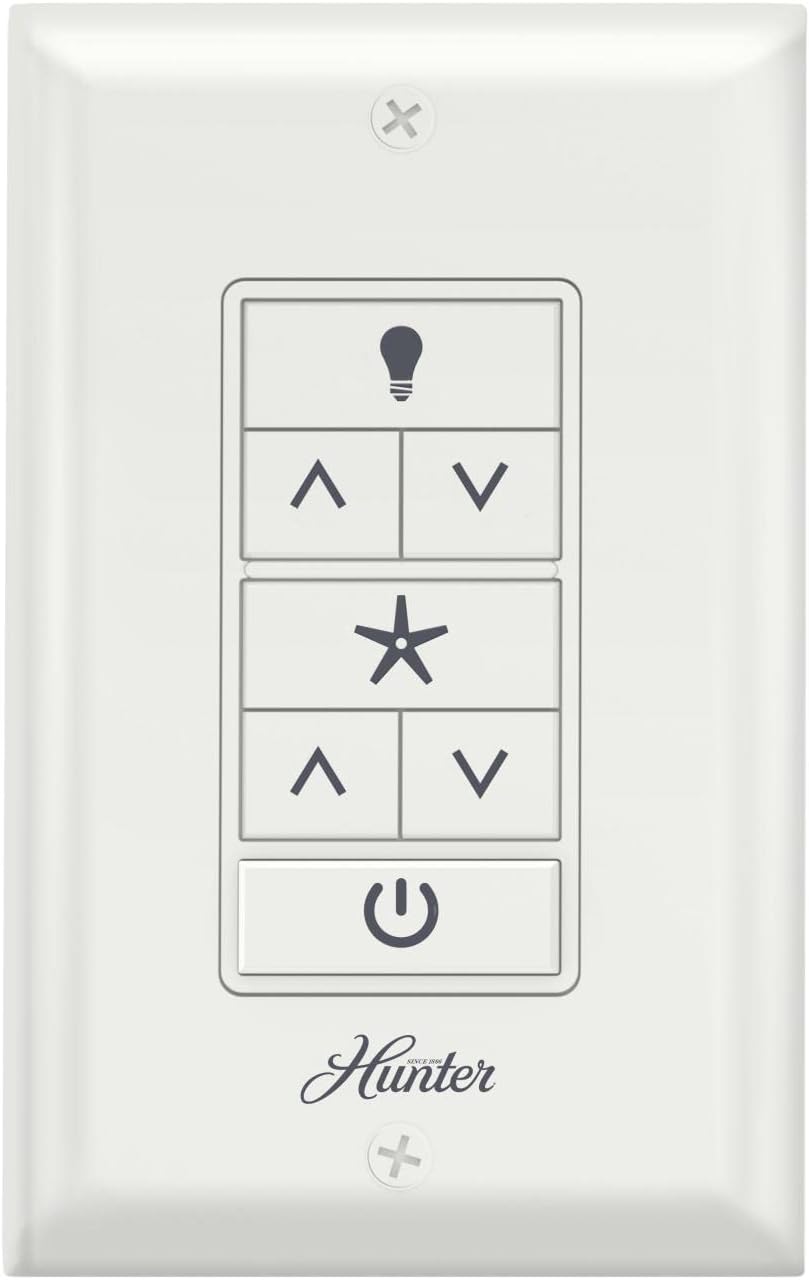 Hunter Universal Fan-Light Wall Control for Easy Comfort Adjustments