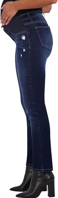Savi Parker Maternity Jeans for Women - Straight Leg Under Belly