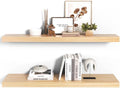 Habudda Floating Shelves 35.5 in Set of 2 - Sturdy Farmhouse Wall