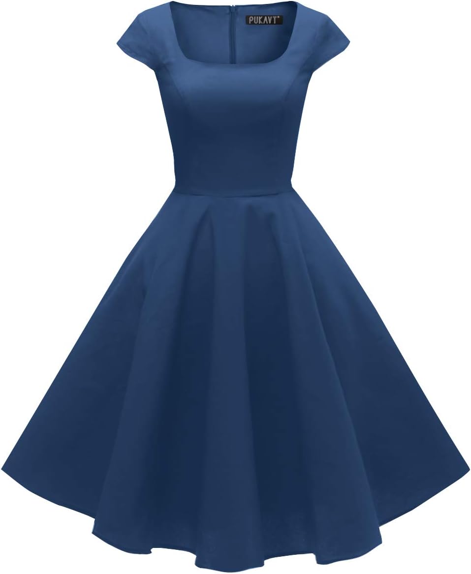 PUKAVT Women's Cocktail Party Dress with Pockets for Any Occasion