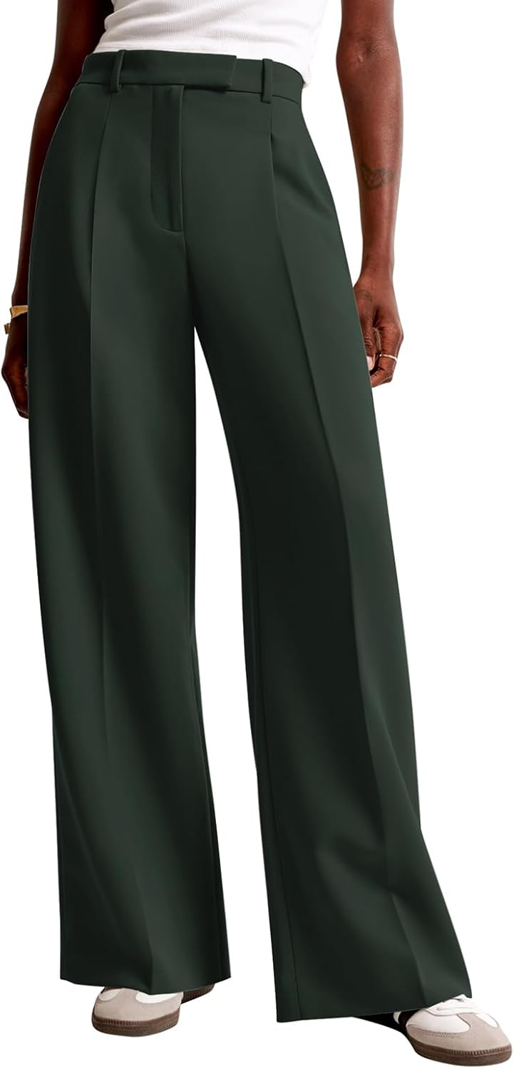 NIMIN Women Wide Leg Pants High Waisted Business Casual Trousers