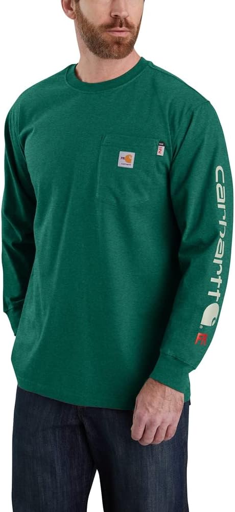 Carhartt Mens Flame Resistant Long-Sleeve Graphic T-Shirt Review