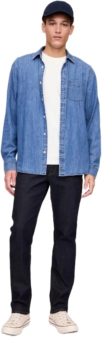Gap Mens Straight Fit Jeans for Timeless Style and Comfort