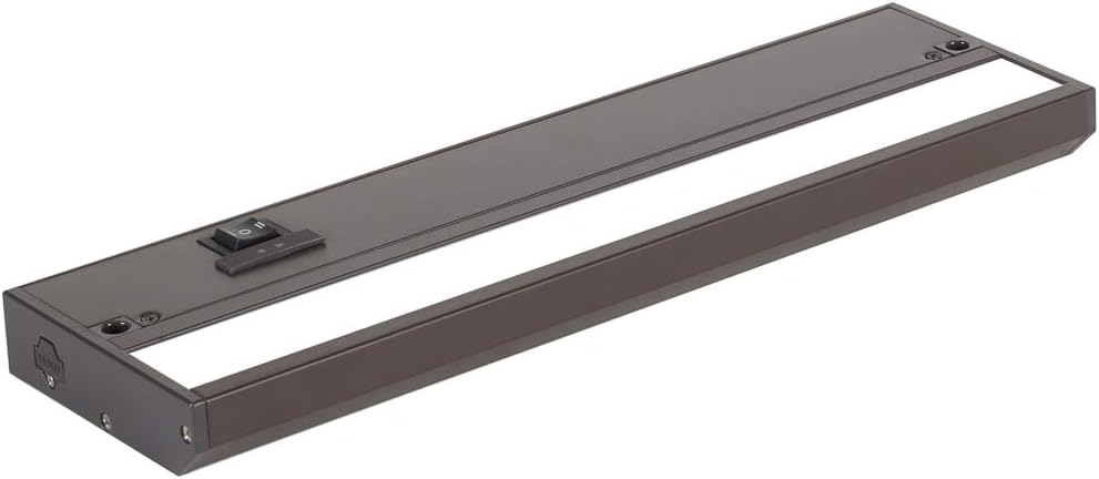 LED Under Cabinet Lighting Hardwired - 3CCT 12 Inch Bronze Finish