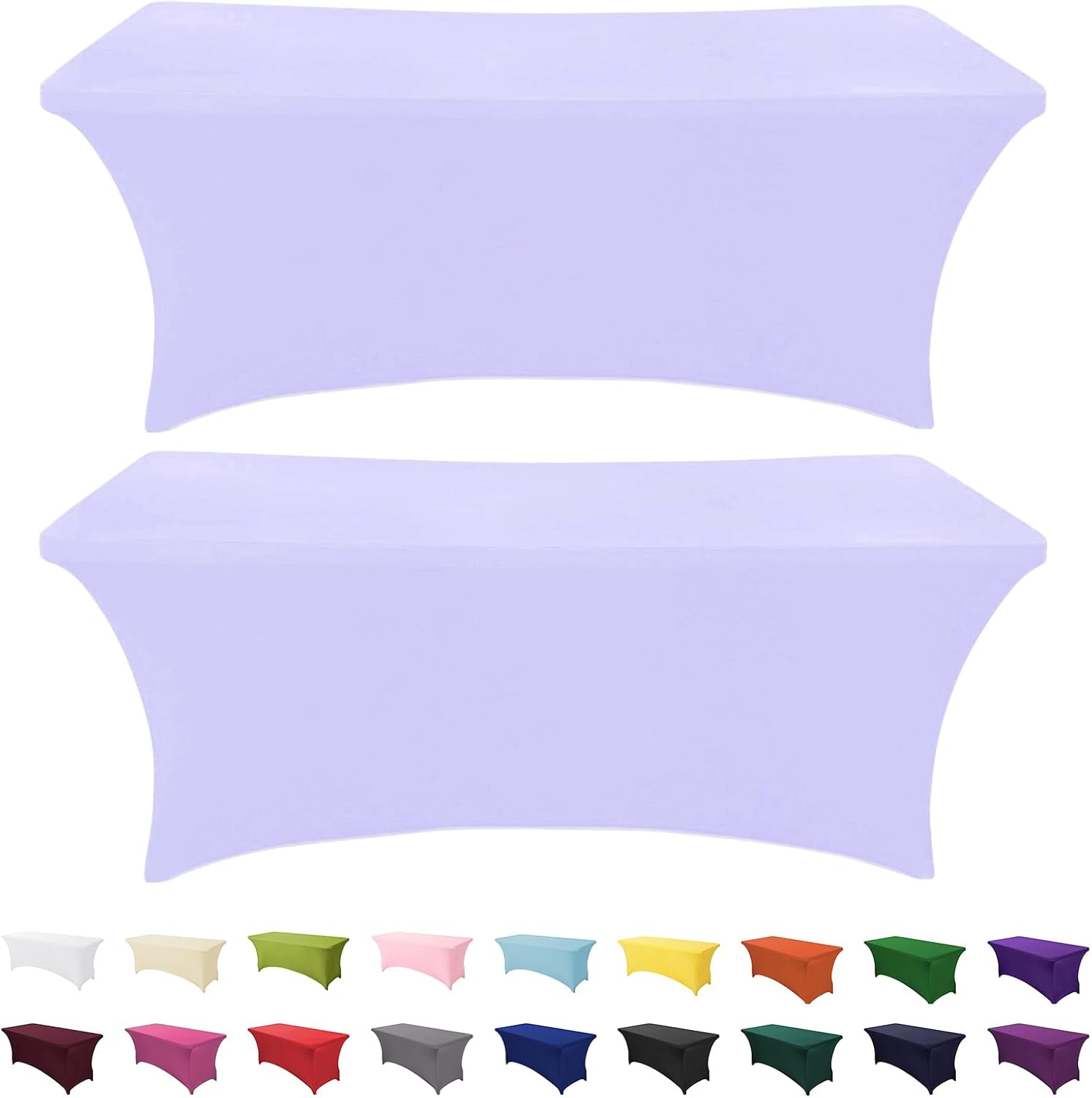 Wrinkle-Free Lavender Table Covers x2 - SEPARO