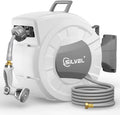 Retractable Garden Hose Reel 1/2 in x 75 ft - Smooth Auto-Retraction