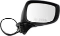TRQ Passenger Side Heated Manual Folding Mirror Paint to Match