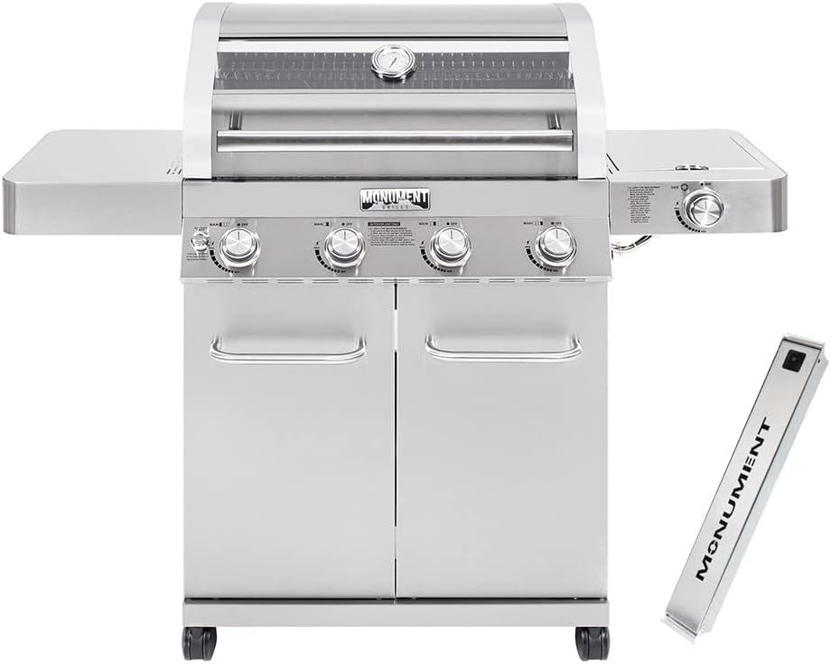 Monument Grills Larger Convertible 4-Burner Natural Gas Grill