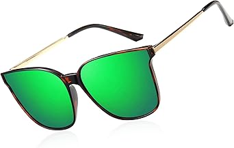 DUCO Retro Round Sunglasses for Women with UV400 Protection