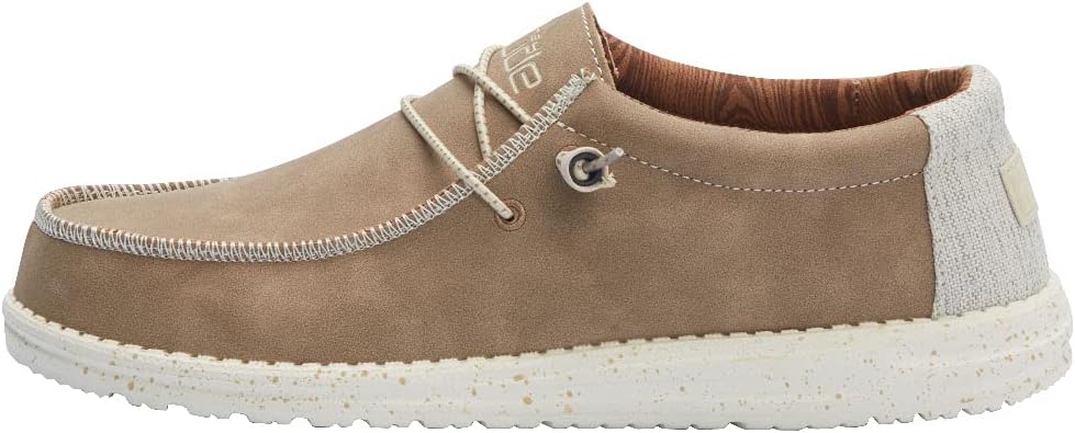 Hey Dude Men's Wally Recycled Leather Comfortable Lace Up Loafers
