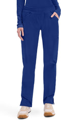 Cherokee Women's Mid Rise Straight Leg Pull-on Cargo Scrub Pants