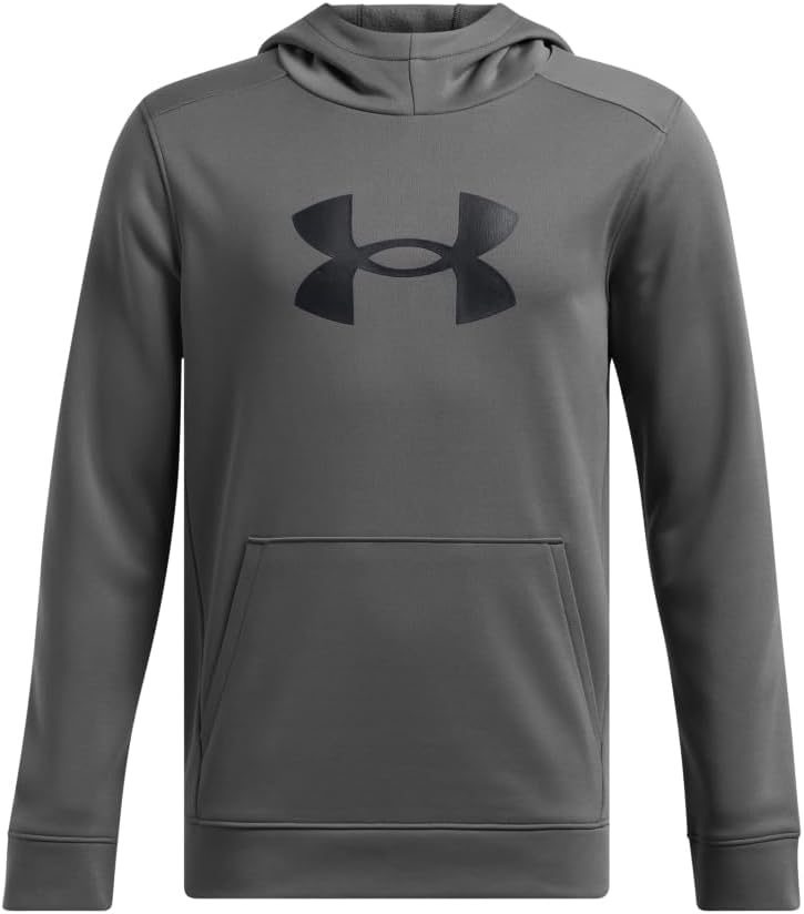 Under Armour Boys' Armour Fleece Big Logo Hoodie for Comfort