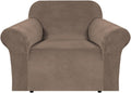H.VERSAILTEX Stretch Velvet Armchair Cover for Living Room
