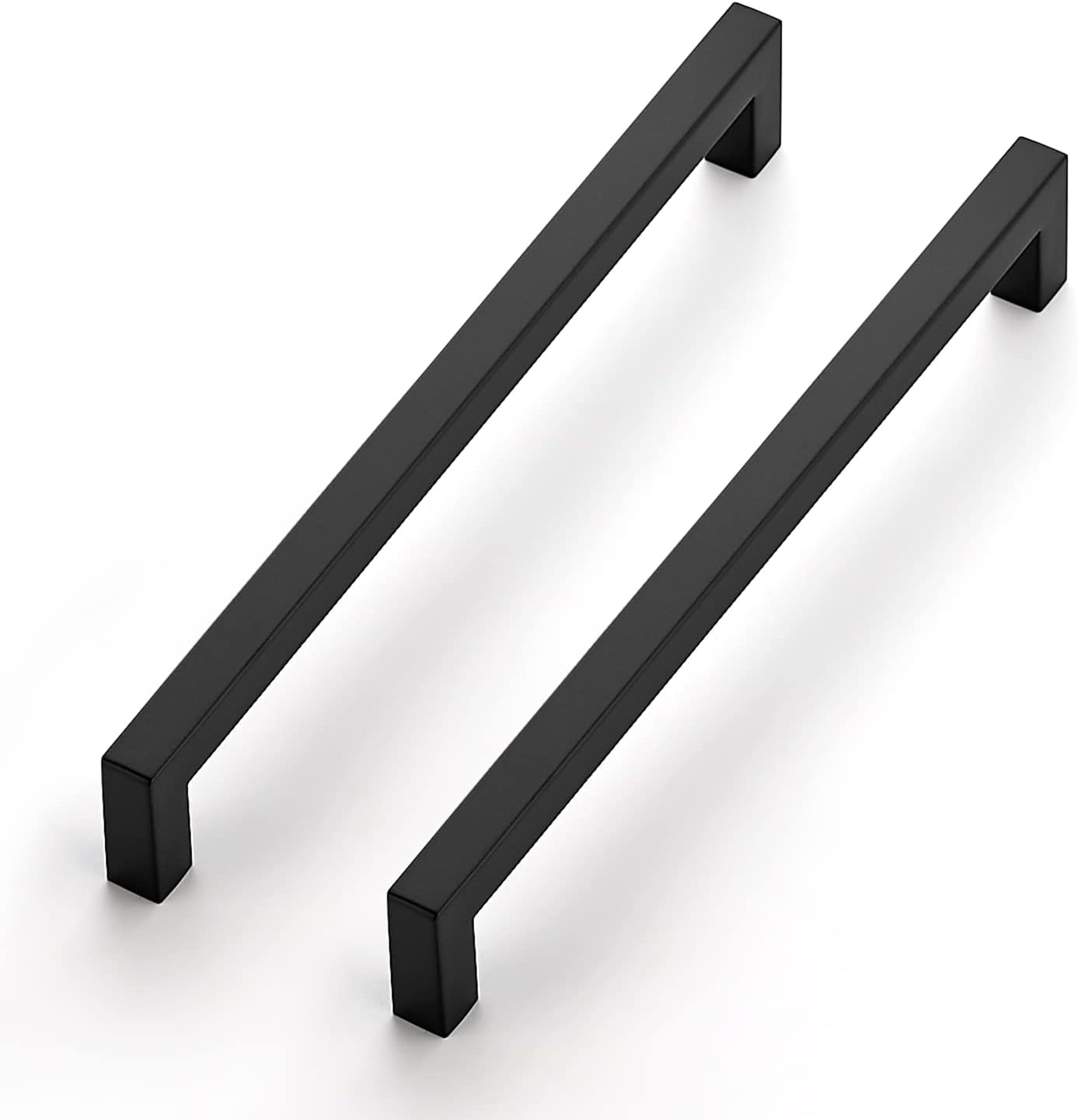 Ravinte 20 Pack Square Cabinet Handles - Matte Black Drawer Pulls