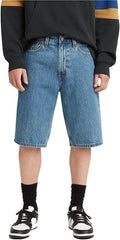 Men's 569 Loose Straight Denim Shorts - Light Wash Knee Length